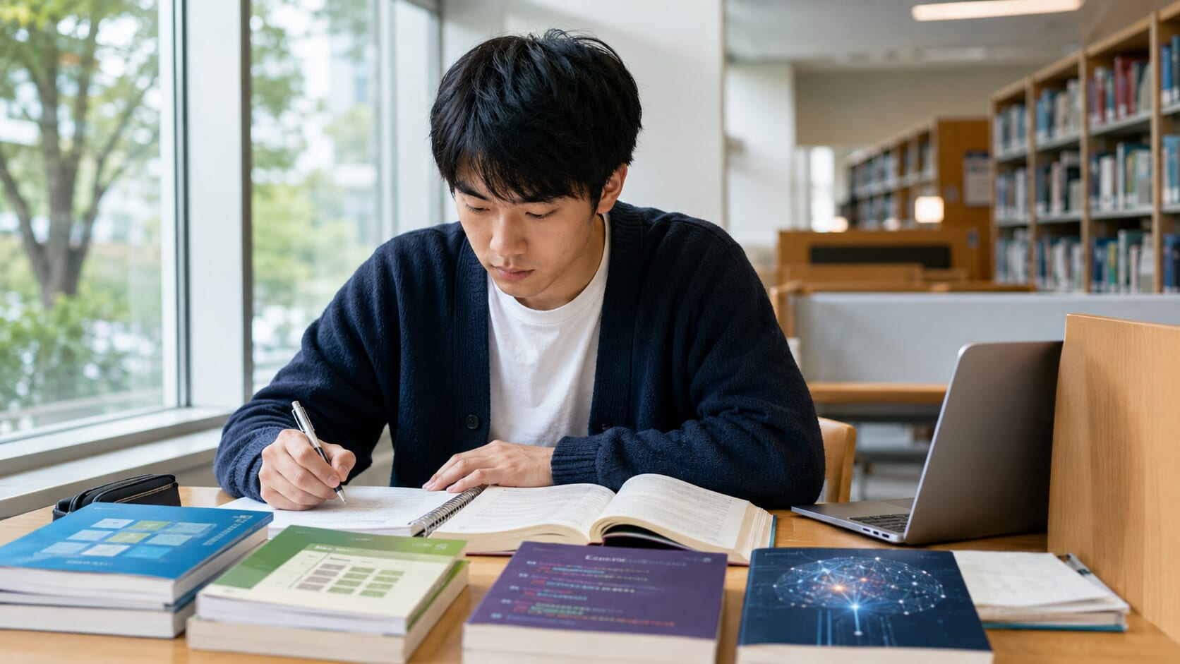 資格取得に挑む学生たちのイメージ