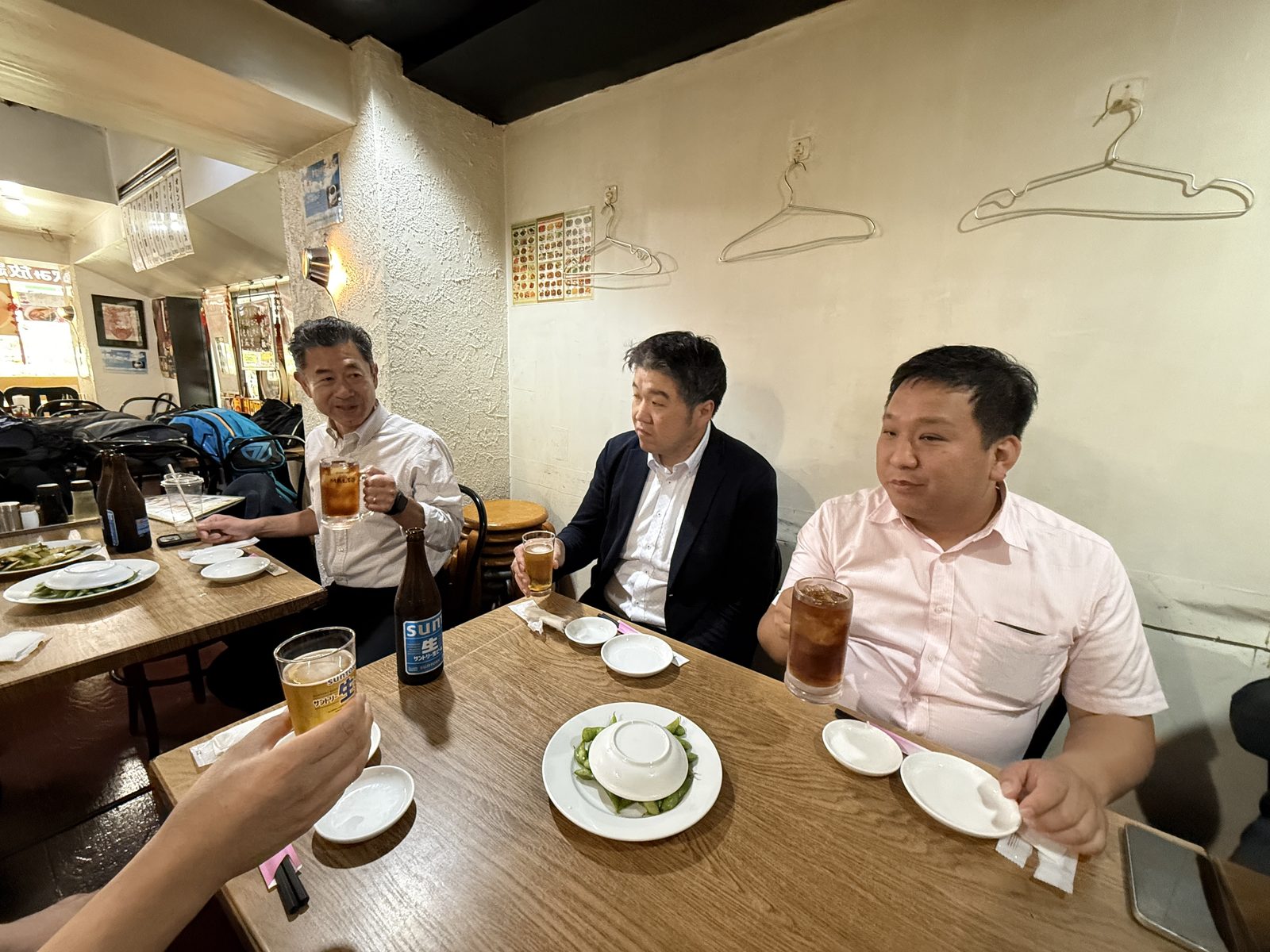 懇親会での乾杯